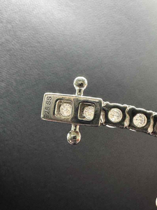 Moissanite Tennis <b>Necklace</b> Womens Iced Out Silver Chain Luxury Bridal Jewelry Sparkling <b>Statement</b> <b>Necklace</b> Gift - Product Image 5