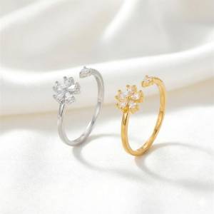 Bagues en zircon, argent sterling 925, bagues en pierres précieuses faites à la main, bijoux bohèmes élégants, bagues scintillantes, cadeau pour femmes - Product Image 1