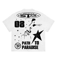 T-shirt décontracté Rich Star pour homme, personnalisable, manches courtes, 100 % coton ultra doux, coupe ample, jersey 300g, motif uni
