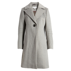 Manteau trench en laine croisé pour femme avec col en fourrure rabattable, manches longues, chaud et tendance pour l'hiver - Product Image 5