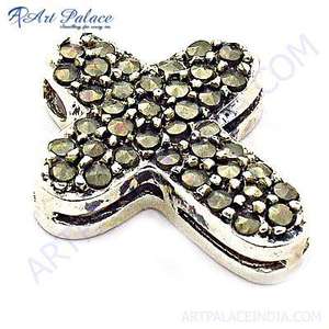 Croix Spéciale Conception Religieuse En Argent Pendentif Bijoux - Product Image 1