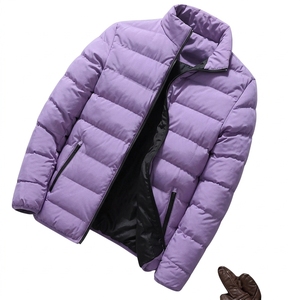 Custom Mens Nylon Puffer Jacket Winter Lightweight Warm <b>Padded</b> <b>Coat</b> Windproof Streetwear Outerwear OEM Supplier - Product Image 5