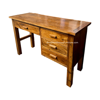 Bureau industriel minimaliste en bois de bateau recyclé fait main, finition durable à base d'eau, pour bureau, commerce, maison, hôtel, écologique