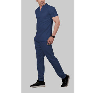Blouses et chemises unisexes en coton Dobby de qualité supérieure avec détection d'aiguilles pour médecins, infirmières, usage hospitalier, vente en gros ODM - Product Image 1