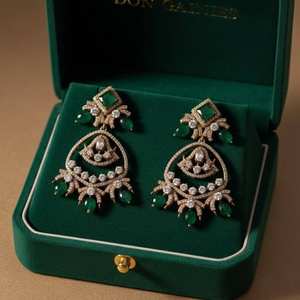 Boucles d'oreilles pendantes pour femmes, bijoux artisanaux, ensembles de boucles d'oreilles de mariée pour occasions spéciales, nouveau produit lancé, argent sterling 925 - Product Image 1