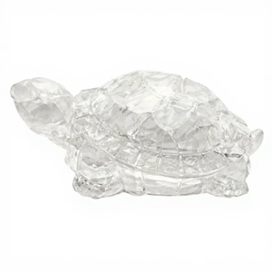 Figura de Tortuga de Cristal Tallada en Forma de Animal, Decoración para el Hogar, Adorno Coleccionable - Product Image 3