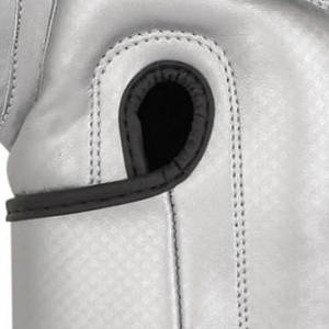 Guantes de Boxeo Profesionales de Cuero PU Plateado para Hombre y Mujer, Guantes de Entrenamiento de Muay Thai, MMA, Kickboxing, Sparring, Guantes para Saco de Boxeo - Product Image 5