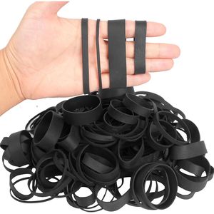 Elastici Neri di Varie Misure, Fasce Elastiche Tattiche, Forniture per Ufficio, 0.5 libbre, Misura 8, Misura 23, Misura 33, Misura 64, Clip - Product Image 2