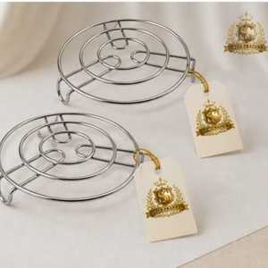 Heavy Duty Stainless Steel Rod Trivet Slatted Hot Pot Holder <b>Heat</b> <b>Resistant</b> Cooking Rack <b>Table</b> <b>Protector</b> - Product Image 4