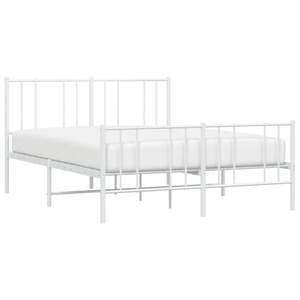 Base de Cama Doble de Acero Blanco, Rectangular, Metálica - Product Image 3