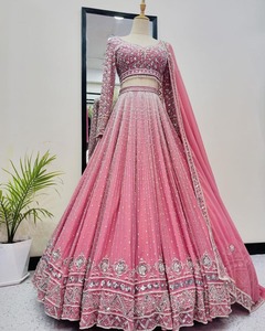 Lehenga Choli de Lujo Más Vendido con Dupatta Bordado a Mano, Disponible para Suministro Mundial para Bodas Indias - Product Image 5