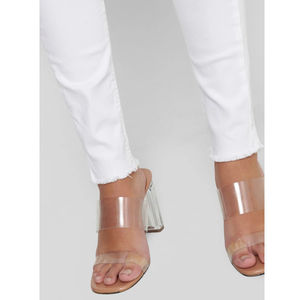 Jeans pour femmes OEM, vêtements pour femmes, jeans à jambes larges, taille mi-haute, décontractés, en denim blanc personnalisé, best-seller - Product Image 5