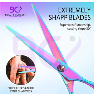 Tijeras de Peluquería Profesionales de Alta Resistencia 6.5, Color Arcoíris, Personalizables, Nueva Llegada, Buen Proveedor - Product Image 4