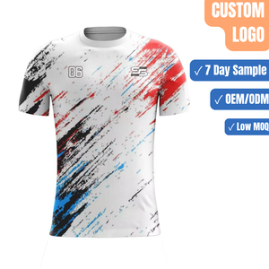 Camiseta Deportiva Sublimada Personalizada con Estampado Splash, Jersey de Equipo, Fabricante Mayorista - Product Image 1