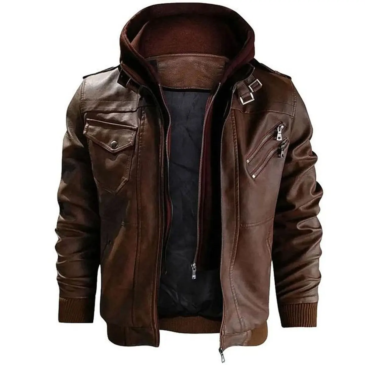 Best Price Custom Men Fashion Leather Jacket Made In Pakistan Factory Price OEM Design