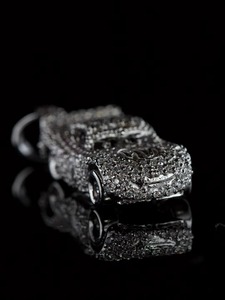 Pendentif en Argent Sterling 925 avec Diamant Moissanite, Breloque Voiture Sportive, Collier Hip Hop, Breloques de Mode Iced Out pour Hommes - Product Image 5
