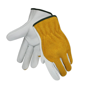 Low Price Winter Wear Resistant Soft Cowhide Leather Driver <b>Gloves</b> Tear Resistant Non-Slip Full Finger Driving <b>Glove</b> - Product Image 4