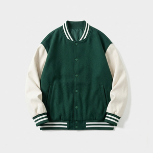 Wholesale Varsity <b>Jacket</b> OEM Wool <b>Leather</b> Varsity <b>Jacket</b> with Custom Logo Varsity <b>Jacket</b> for Brands - Product Image 3