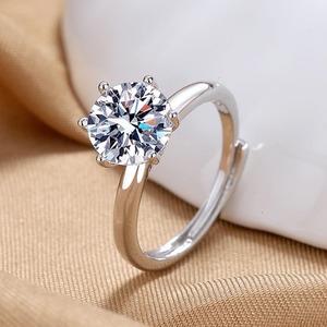 Direct Factory Supply Moissanite <b>Diamond</b> <b>Ring</b> Luxury Engagement <b>Ring</b> For Women High Brilliance Wedding Jewelry Available For Sal - Product Image 2
