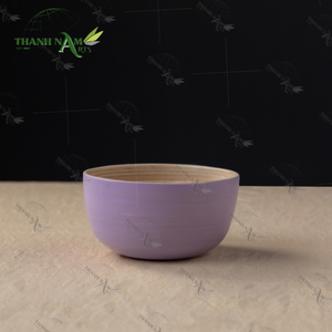 Cuenco de bambú artesanal clásico personalizado, comedor orgánico ecológico de Vietnam - Product Image 3