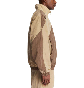 Windbreaker Set OEM Custom 3M Reflective Stripes Nylon Hooded Streetwear Tracksuit Mens Spring Thermal White Pipping <b>Strip</b> - Product Image 2