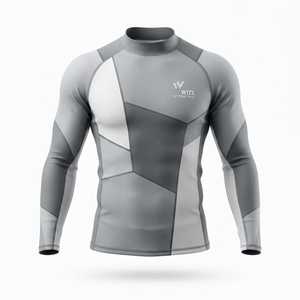Hot Sale 2026 Men's Sublimation Printed Spandex Gym Surfing Diving <b>Compression</b> <b>Shirts</b> Good Design Surfing Rash Guard - Product Image 1