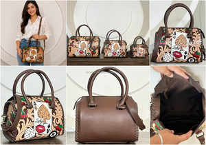 Latest Stylish Hand Tooled Genuine Cowhide Leather Medium Speedy Bag Luxury Designer Pattern Perfect for Travel Bag for Unisex - Product Image 3