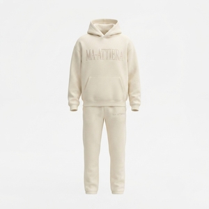 <b>Women</b> Solid for Zipper Oversized Hoodie Tracksuit Set <b>Fleece</b> Pullover Sweatshirt <b>Jogger</b> Pants Casual Streetwear - Product Image 3