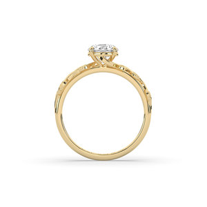 1 CARAT LAB GROWN OVAL CUT 14K SOLID GOLD DIAOMND <b>RING</b> IGI CERTIFIED for ENGAGEMENT & <b>WEDDING</b> - Product Image 4