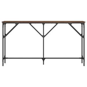 Tavolo Console Regolabile in Legno di Quercia Ingegnerizzato Marrone con Piedi Regolabili - Product Image 4