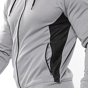 Conjunto Deportivo de Dos Piezas para Hombre, Marca Brandour, Sudadera con Capucha y Pantalones Joggers, Transpirable, Antibacterial, Resistente al Viento, Poliéster/Algodón - Product Image 6