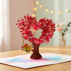 Tendencia en Decoración: Adorno de Papel Hecho a Mano con Diseño 3D de Pareja de Aves en Árbol, Estilo Vietnamita, Personalizado con Corte Láser, para San Valentín - Product Image 6