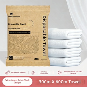 Serviette de Bain Jetable Épaissie Portable pour Voyage, Hommes et Femmes, Voyage d'Affaires, Emballage Individuel, Serviette Hygiénique pour le Visage - Product Image 2