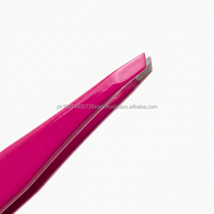 Pince à épiler de luxe en or rose avec logo personnalisé pour les professionnels des salons de beauté et des extensions de cils - Product Image 2