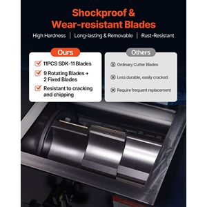 Trituradora de Plástico de 7.5HP/5.5KW, Capacidad de 200-300kg/h, Molino de Botellas de Plástico, Granuladora, Pulverizador, Máquina de Reciclaje - Product Image 3