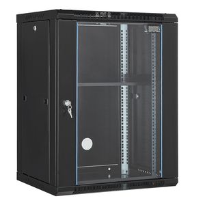 Armadio di Rete a Parete 15U con Carico Massimo di 227 kg, Vetro Temperato con Chiusura di Sicurezza, Rack Server Dati 4U - Product Image 6