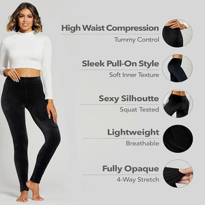 Leggings Formels Légers Taille Haute pour Femmes, Personnalisables, en Tissu Tricoté, Séchage Rapide, Extensibles, pour le Yoga et le Fitness - Product Image 5