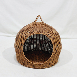 New Design Eco-Friendly Plastic Cat Bed Cave Minimalist Round Dome Breathable Washable Soft Cushion Pet Bed - Product Image 3