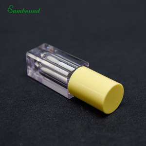 Wholesale Sambound Custom Lip Gloss Tube 4.4ml Cute Cap Square Transparent PET Eco-Friendly Cosmetic Packaging Bottle Printed - Product Image 2