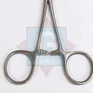 Pince hémostatique manuelle en acier de qualité supérieure pour tubes d'ancrage dermique de précision de 5 pouces, pour têtes dermiques de 3 mm, 4 mm, 5 mm, pour la chirurgie générale, CE - Product Image 5