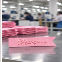 Étiquettes de marque tissées personnalisées avec logo, étiquettes à coudre pour vêtements, articles vestimentaires et sacs