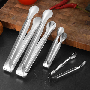 Pince de service en acier inoxydable, ustensile de cuisine en métal pour apéritifs, thé, café, desserts et glaces - Product Image 1