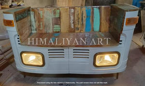 Meilleure collection de canapés et de fauteuils en bois recyclé, inspirés des rickshaws, par Antique Himalayan Ar - Product Image 2