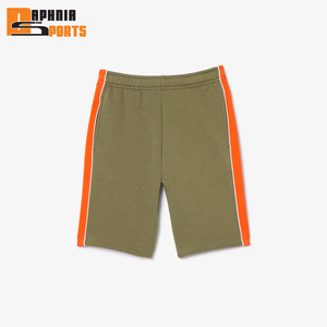 Shorts de sport décontractés pour hommes en toile 100 % coton, taille élastique, séchage rapide, respirants, motif uni, streetwear, entraînement - Product Image 1
