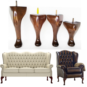 Pieds de canapé modernes en bois d'hévéa, écologiques et durables, pour mobilier d'hôpital, extérieur, atelier, canapé, lit, armoire, taille personnalisée - Product Image 4