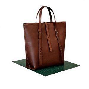 Bolsos de Mano Personalizados de Cuero de Búfalo Real para Mujer, Impermeables, con Cremallera, Correa Extraíble, Accesorios de Cuero para Bolsos Más Vendidos al por Mayor - Product Image 3