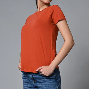 Camiseta de algodón informal para mujer, camiseta de manga corta transpirable, Top de moda de verano, ropa diaria cómoda, ropa de calle, corte relajado - Product Image 3