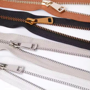 Hot Sale 3# 25cm Metal <b>Zipper</b> Open End Custom Logo Size Color Open End Tape Metal <b>Zipper</b> Long Chain <b>Zippers</b> - Product Image 5