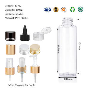 Pump Sprayer Custom Color Wholesale Empty 100ml Silk Screen <b>Printing</b> Lotion Body Cream Skin Care PET Plastic Cylinder Bottle - Product Image 4