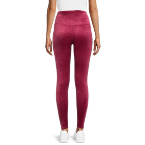 Leggings de yoga pour femmes avec logo personnalisé, taille haute, sans couture, pantalon de sport pour la gym et le fitness, extensible, respirant, vêtements de sport - Product Image 3